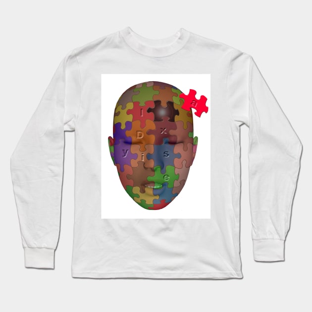 Dyslexia Long Sleeve T-Shirt by Colin-Bentham